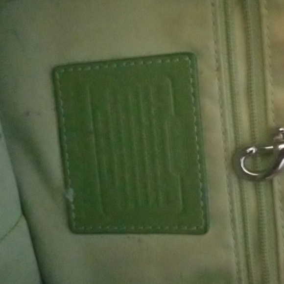 Authentic Pink and Green Coach Purse - Picture 5 of 5